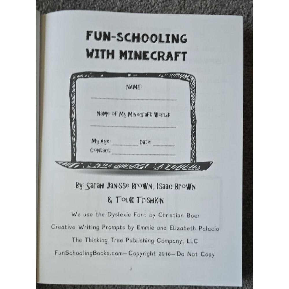 Do-It-Yourself Curriculum: Fun-Schooling with Minecraft Ages 9 - 12 ADHD Autism - Picture 4 of 16